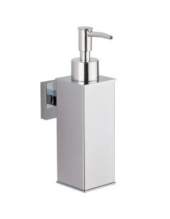 Dozator de săpun pătrat Sydney Chrome, montat pe perete