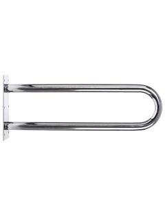 Balustradă curbată fixă pentru persoane cu dizabilități, din oțel inoxidabil mat, 500 mm