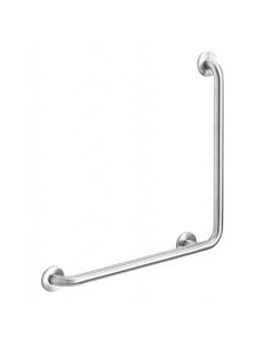 Balustradă stângă pentru persoane cu dizabilități fizice cu un unghi de 90°, oțel inoxidabil lucios 7/5