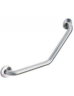 Balustradă din oțel inoxidabil lustruit cu unghi de 130° pentru persoanele cu dizabilități