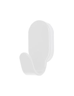 Cârlig simplu pentru baie HIT alb