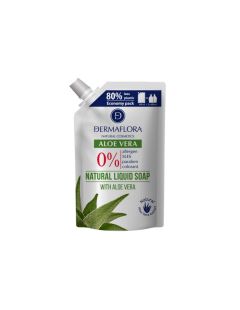 Săpun lichid Dermaflora 0% cu aloe vera 800 ml - reumplere