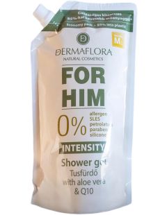 Gel de duș Dermaflora 0% Intensity 500 ml - reumplere