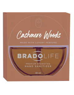 Dezinfectant hidratant pentru mâini Bradolife Premium 30 ml cu lemn de cașmir