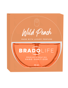 Dezinfectant hidratant pentru mâini Bradolife Premium 30 ml Piersică sălbatică