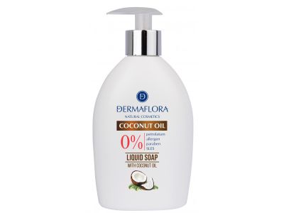Săpun lichid Dermaflora 0% cu ulei de cocos: spălare delicată a mâinilor pentru igiena zilnică