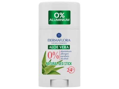 Deodorant gel Dermaflora 0% cu aloe vera: protecție delicată împotriva mirosurilor neplăcute, fără aluminiu și alcool