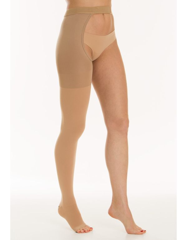 Ciorapi de compresie (PICBA DREAPTA) cu talie inalta (standard) - Clasa 2 - (23-32 mmHg - K2)