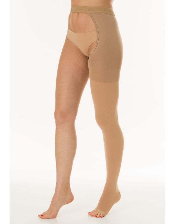 Ciorapi compresivi cu talie înaltă (PICBA STÂNGA) - Clasa 2 - (23-32 mmHg - K2)