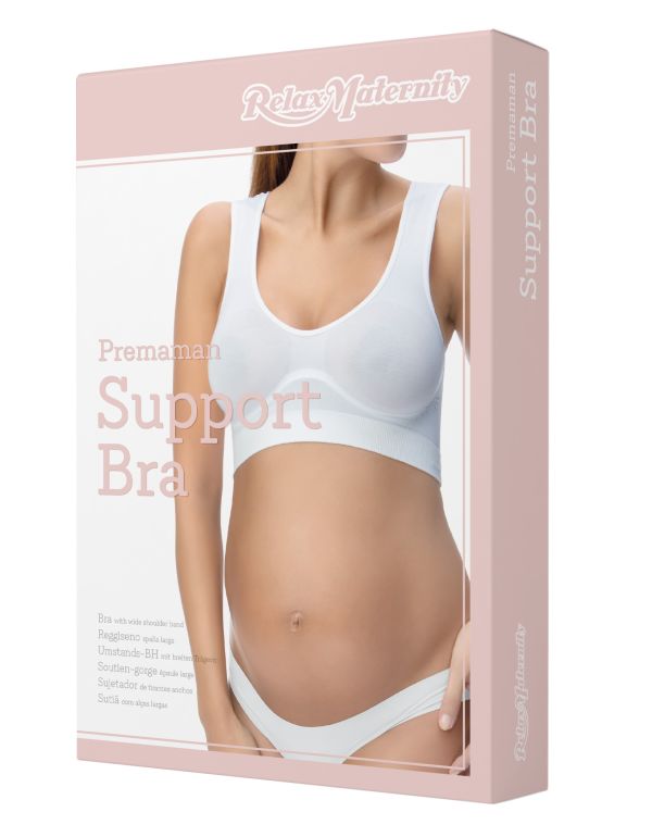 Sutien de maternitate cu bretele late din bumbac