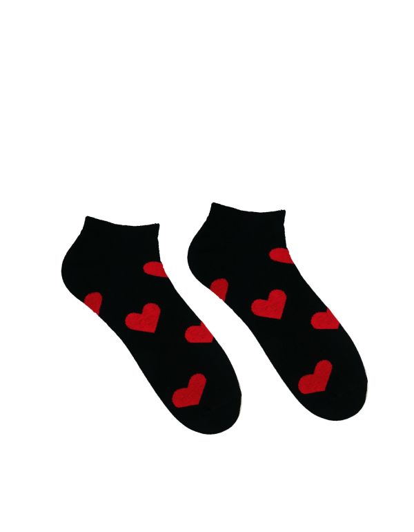Happy socks Srdiečko Black - gleznă