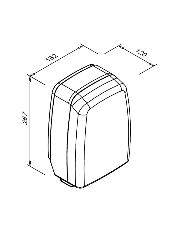 Uscător de mâini 1200 W HALNY