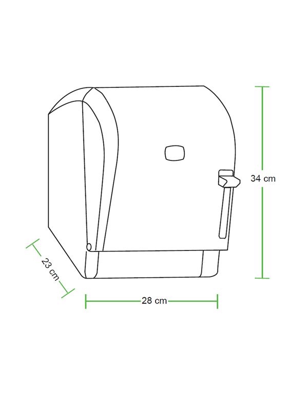 Dozator manual pentru prosoape de hârtie într-o rolă POP