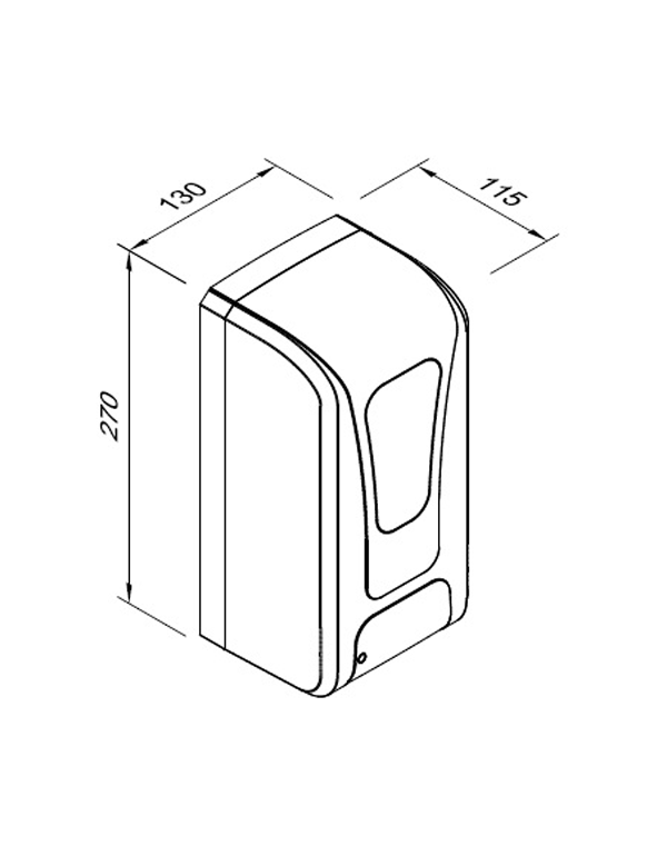 Dozator automat fara contact de sapun lichid si dezinfectanti 1 l MED