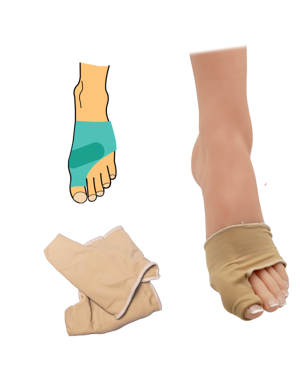 Bandaj hallux valgus cu umplutură mai mare cu gel