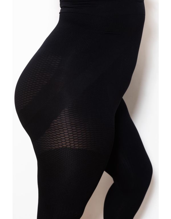 Pantaloni scurți capri push-up modelați cu talie înaltă împotriva celulitei - mărime „XL”.