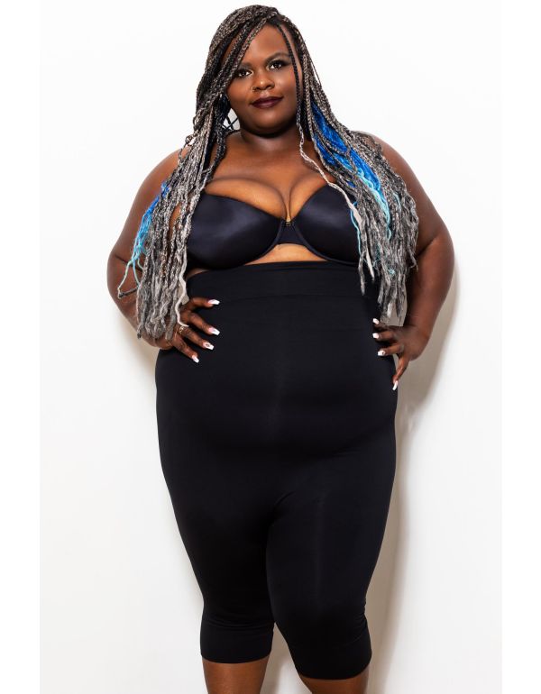 Pantaloni scurți capri push-up modelați cu talie înaltă - mărimea „XL”.