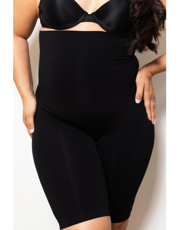 Pantaloni scurți anticelulitic modelați cu talie înaltă – mărimea „XL”.