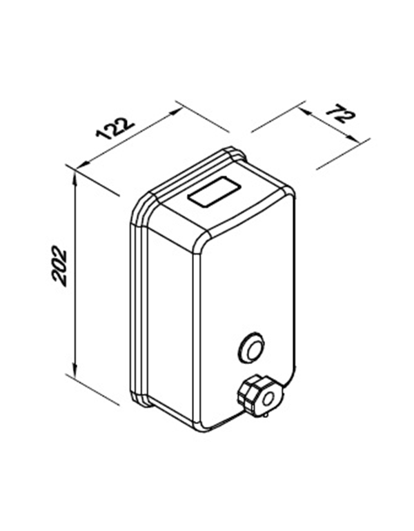 Dozator de sapun lichid 1l DUO