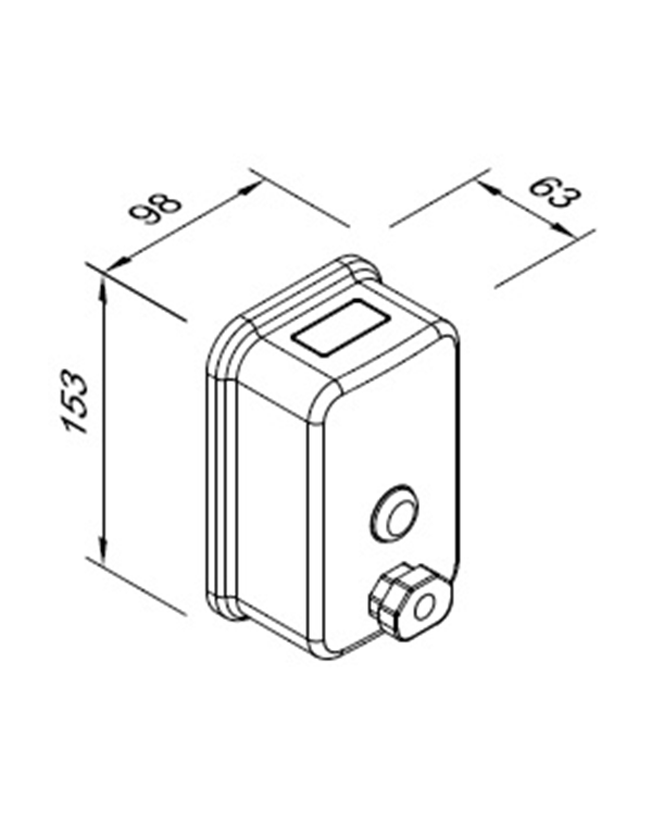 Dozator de sapun lichid 0,5 l DUO