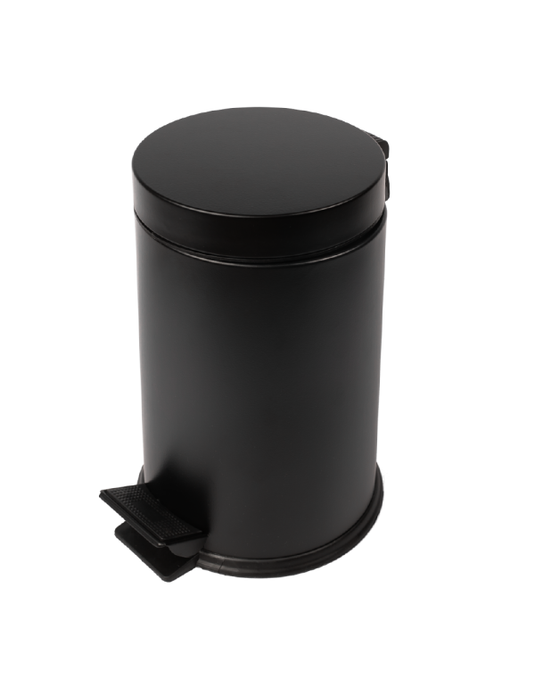 Coș de gunoi baie neagră 20 l
