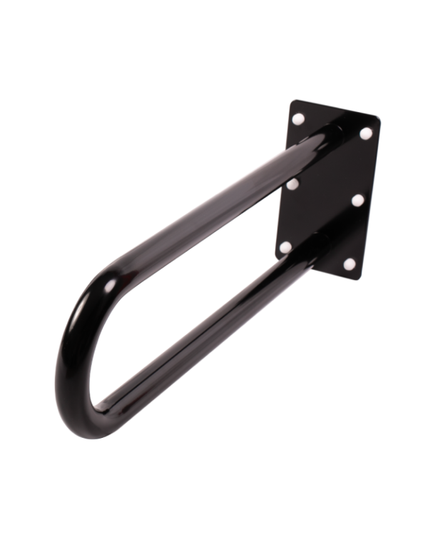 Balustrada fixa curbata pentru persoanele cu dizabilitati 600 mm negru