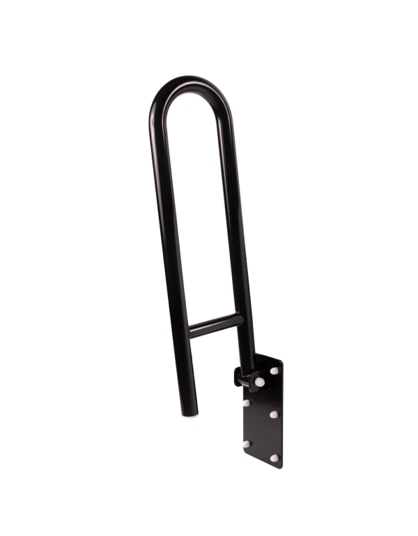 Balustradă pliabilă pentru persoanele cu dizabilități fizice 600 mm negru