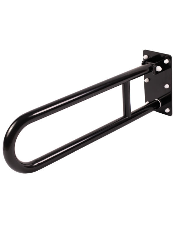 Balustradă pliabilă pentru persoanele cu dizabilități fizice 600 mm negru