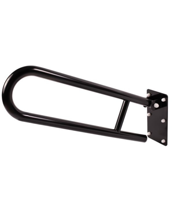Balustradă pliabilă pentru persoanele cu dizabilități fizice 600 mm negru