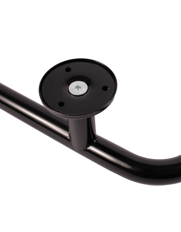 Balustradă de colț pentru persoane cu dizabilități 6/4 stânga 90°, negru