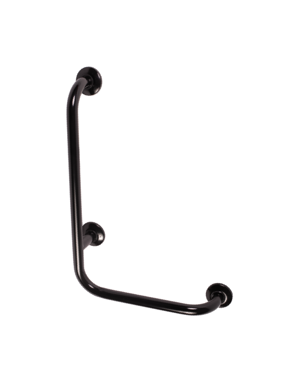 Balustradă de colț pentru persoane cu dizabilități 6/4 stânga 90°, negru