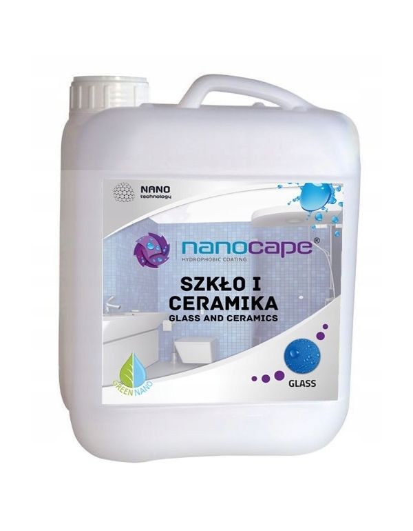 Nanotehnologie - Acoperire hidrofobă pentru sticlă și ceramică, Nanocape® Glass &amp; Ceramics 5l