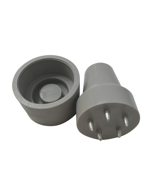 Atașament pentru cârje de iarnă anti-alunecare cu vârfuri, 20 mm gri