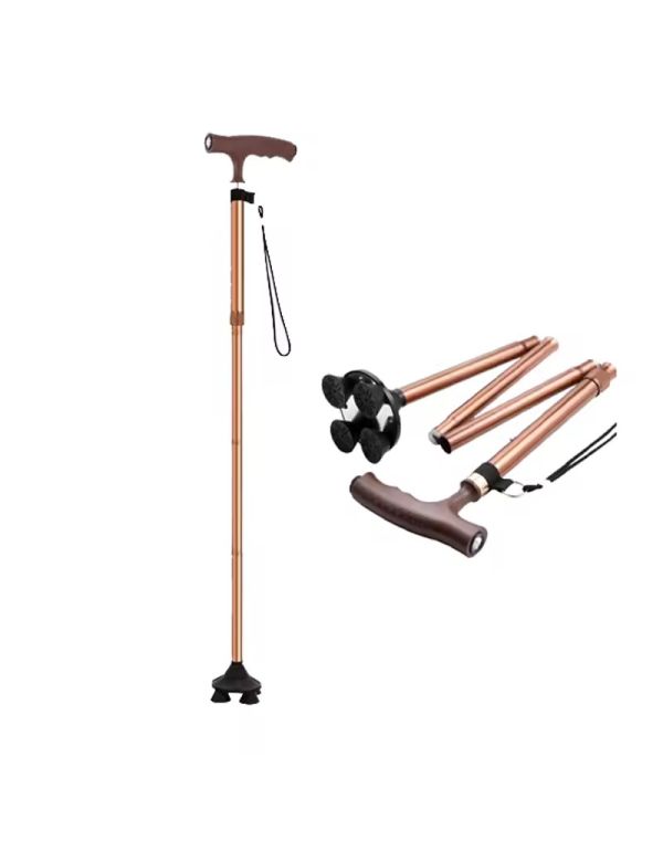 Baston de mers din bronz cu extensie de stabilizare si iluminare