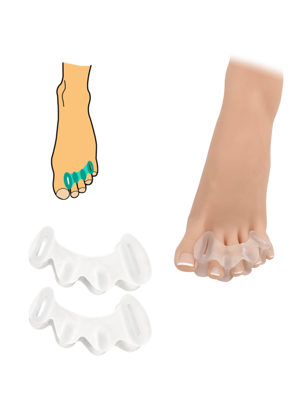 Separator de degete cu gel