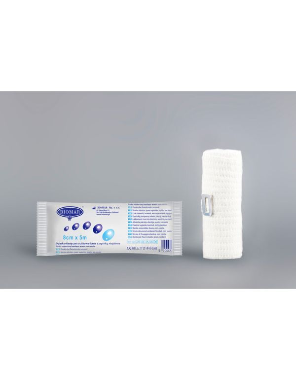 Bandaj elastic cu cataramă 5 m x 8 cm