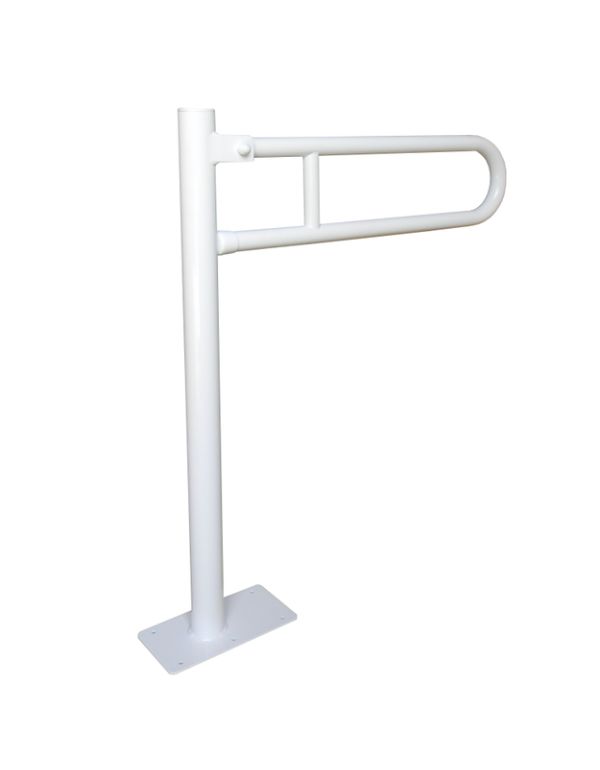 Balustradă pentru persoane cu dizabilități 700 mm din oțel alb