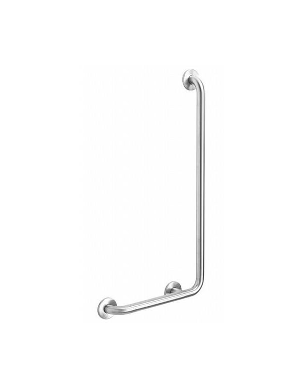 Balustradă dreptunghiulară pentru persoane cu dizabilități 7/5 dreapta 90° oțel inoxidabil lucios