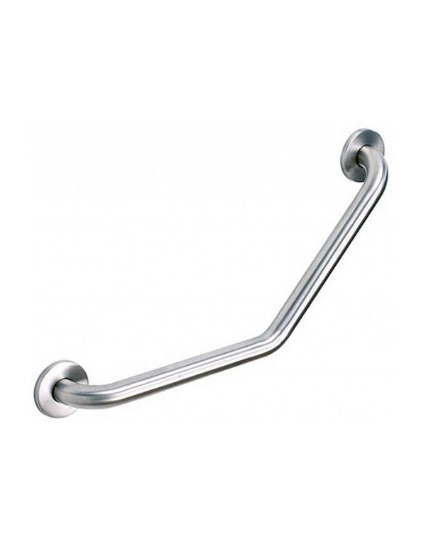 Balustradă din oțel inoxidabil lustruit cu unghi de 130° pentru persoanele cu dizabilități