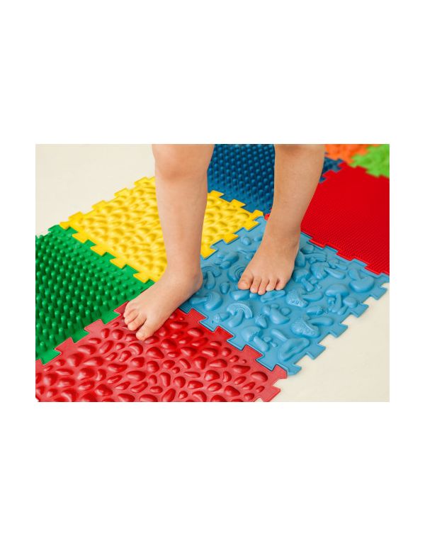 Saltea ortopedică de masaj Puzzle „Mix” 10 elemente