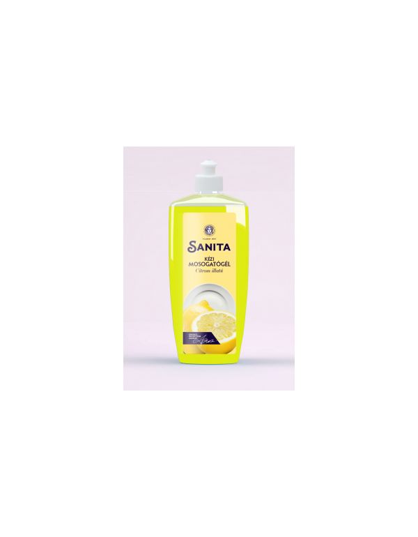 Gel de spălat vase Sanita 500ml cu lămâie