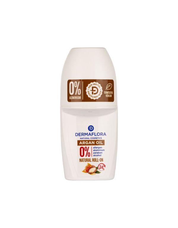Deodorant roll-on Dermaflora 0% cu ulei de argan 50 ml