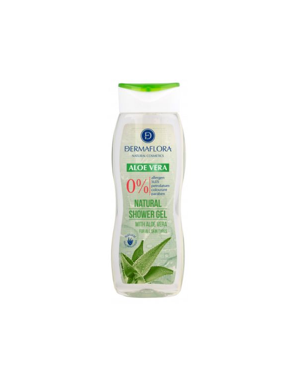 Gel de duș Dermaflora 0% cu aloe vera 250 ml
