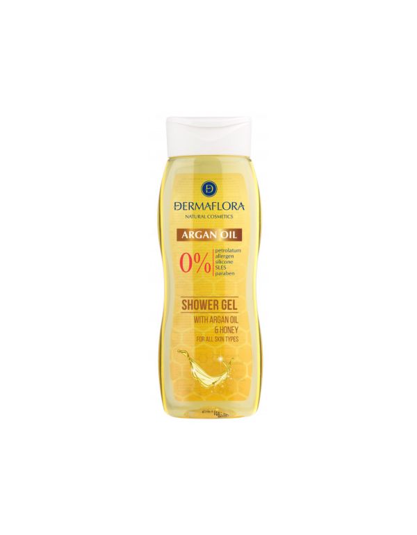 Gel de duș Dermaflora 0% 250 ml cu ulei de argan