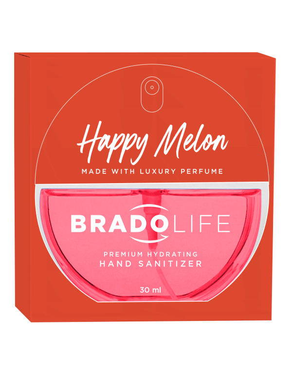 Dezinfectant hidratant pentru mâini Bradolife Premium 30 ml Happy Melon