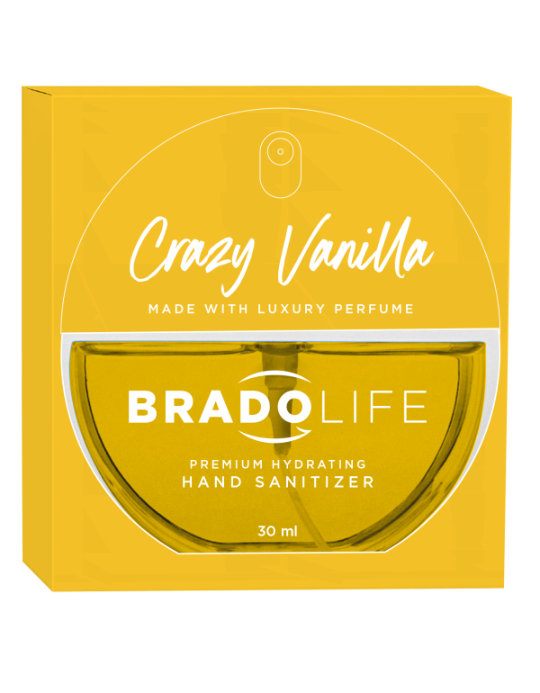 Dezinfectant hidratant pentru mâini Bradolife Premium 30 ml Crazy Vanilla