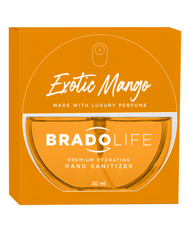 Dezinfectant hidratant pentru mâini Bradolife Premium 30 ml Mango exotic