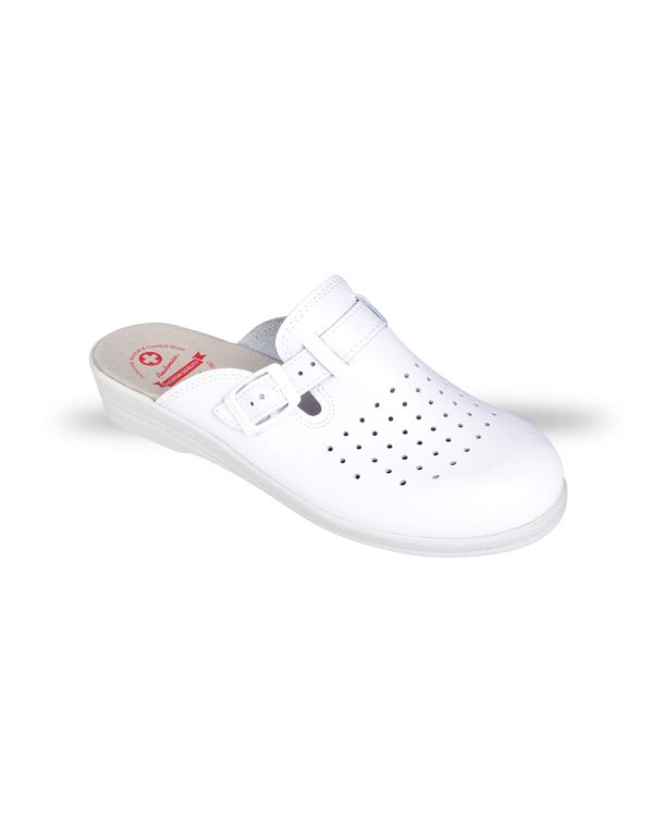 Pantofi de damă - Saboți Anatomico SD5 albi