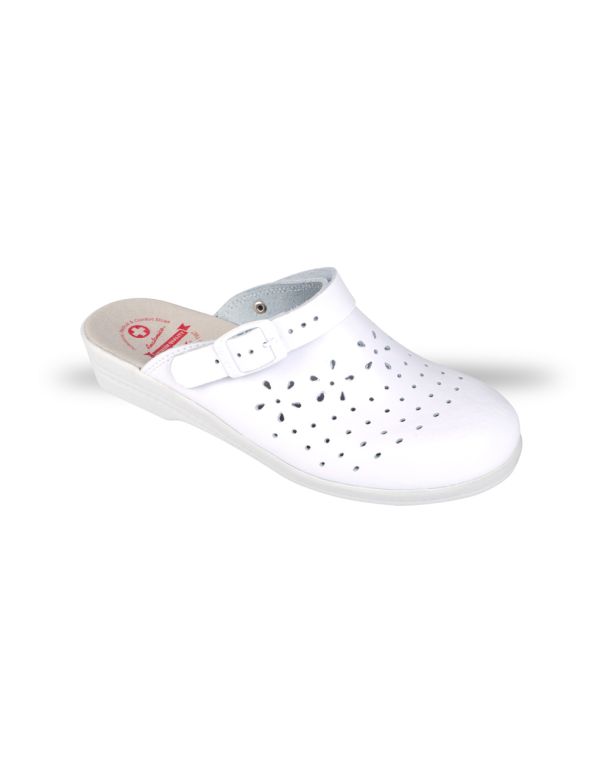 Pantofi de damă - Saboți Anatomico SD7 albi