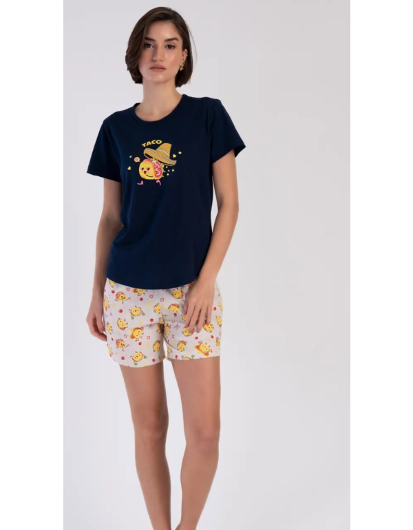 Pijamale scurte pentru femei Taco